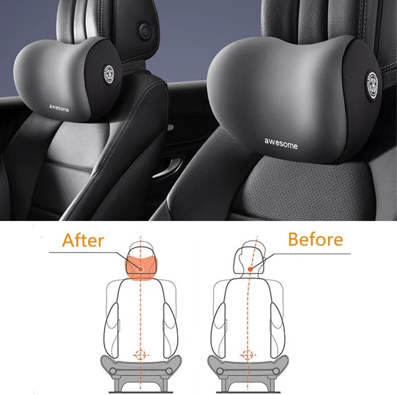 Ergonomic Car Lumbar and Neck Support Pillow
