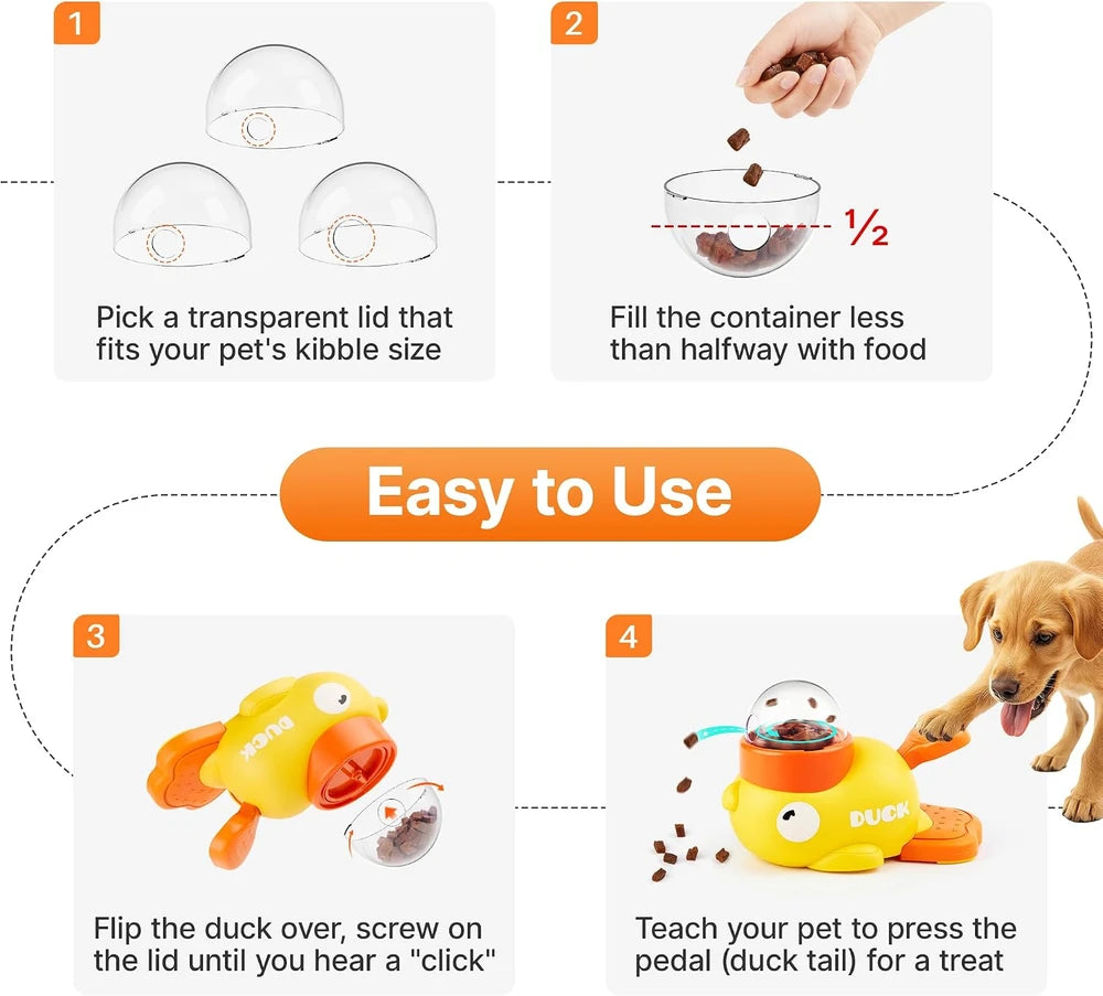 Potaroma Interactive Duck Puzzle Treat Dispenser