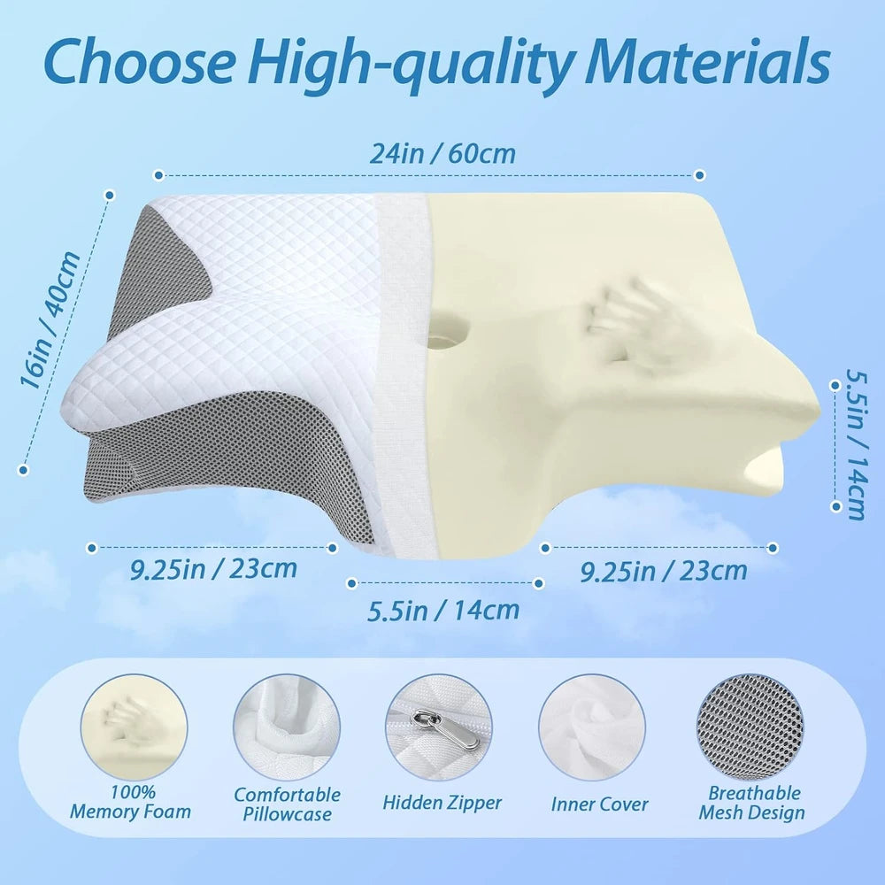 HOMCA Ergonomic Contour Cervical Pillow