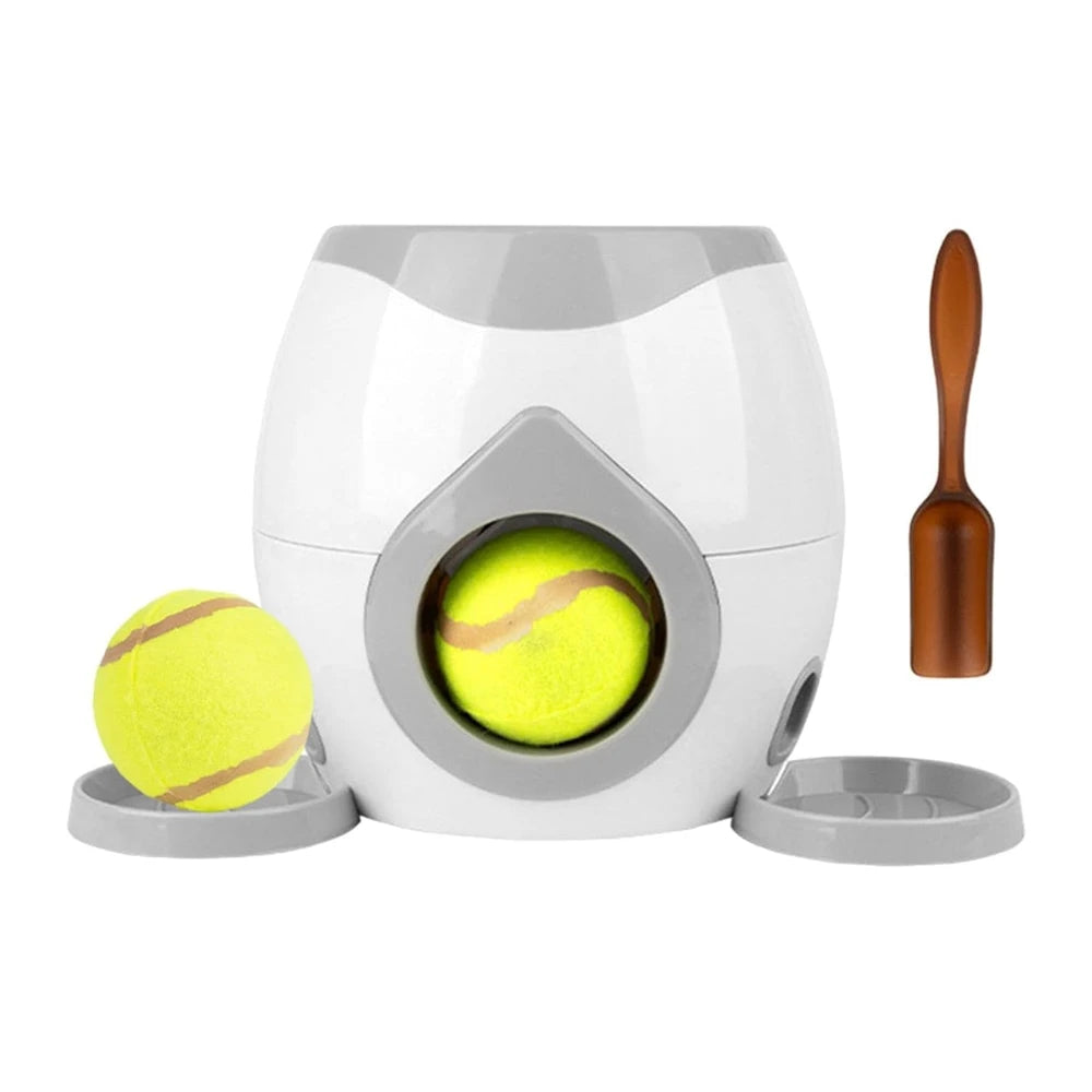 Interactive Tennis Ball Dog Treat Launcher