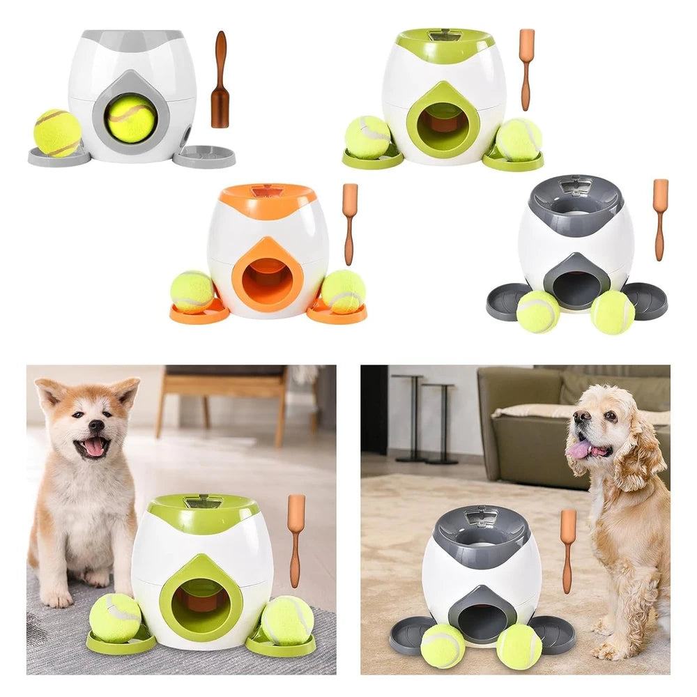 Interactive Tennis Ball Dog Treat Launcher