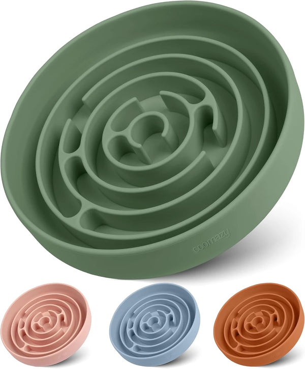 Coomazy Silicone Slow Feeder Dog Bowl