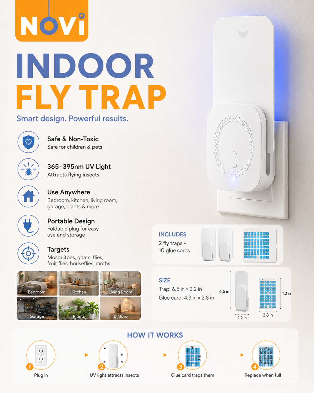 Indoor UV Flying Insect Trap